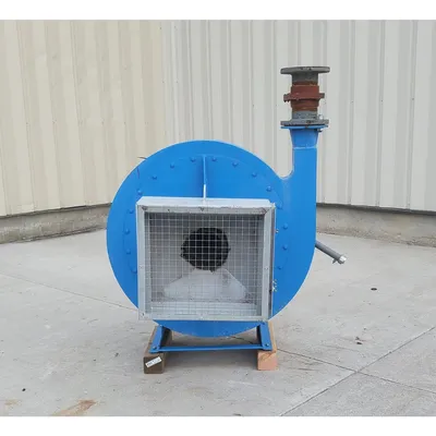 Used 212 CFM @ 32" SP 4.6KW(6HP) Pressure Blower Radial Ventilator Fan