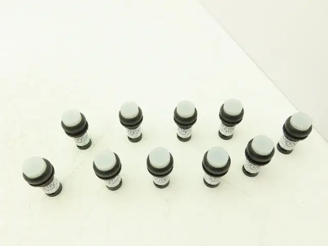 Eaton C22 Compact Pushbutton 22.5mm 1NO Momentary Illuminated White Lot of 10