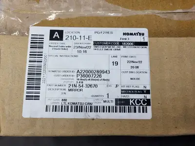 NEW KOMATSU 21N-54-32670