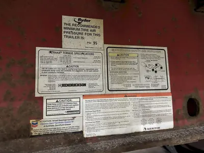 2007 X 53' UTILITY MFG  SLIDING CURTAIN-SIDE SEMI TRAILER: STOCK #19607