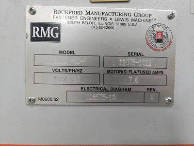 RMG 6450V-60-F Powered Uncoiler for Heading Machine