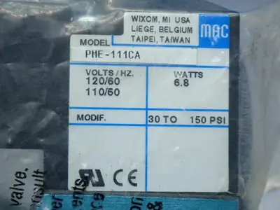 New | in-Stock MAC PME111CA Valves/Fittings | HGR 24 #732953