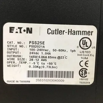 USED EATON CUTLER HAMMER PSS25E