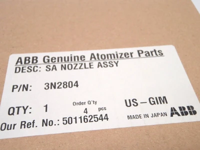 New | in-Stock ABB SA NOZZLE ASSEMBLY GENUINE PARTS Nozzles | Maverick Industrial Sales #1116075