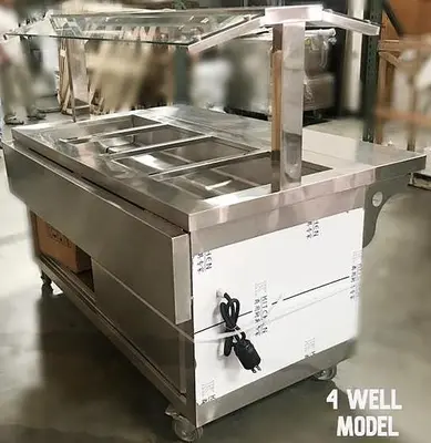 3 - 4 -5 well hot food buffet tables  -3 to choose from