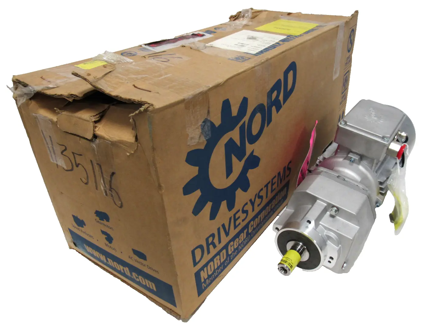 NEW NORD SK373.1ZVL-90S/4CUS GEARMOTOR 23.41:1 1HP 1" DIA. SK90S/4CUSBRE20HL
