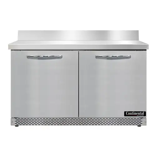 Continental SWF48NBS-FB 48" W Worktop Freezer W/ (2) Sections & (2) Doors, 115v
