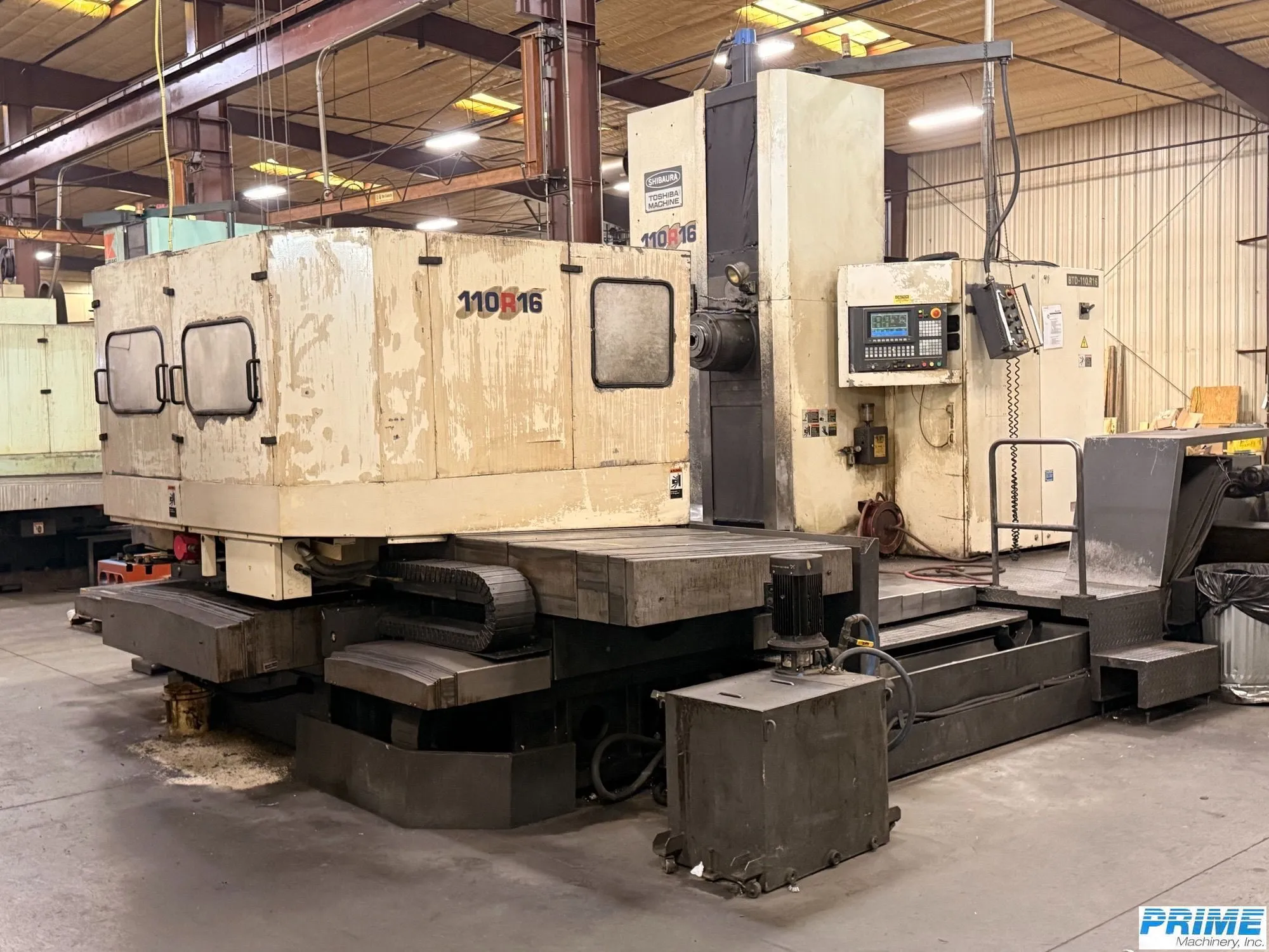 Used 1996 TOSHIBA SHIBURA BTD-110.R16 BORING MILLS, HORIZ., TABLE