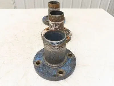 Weldbend 3" Butt Weld Flange x 3" NPT Pipe Nipple 6"Height #150  Lot of 3