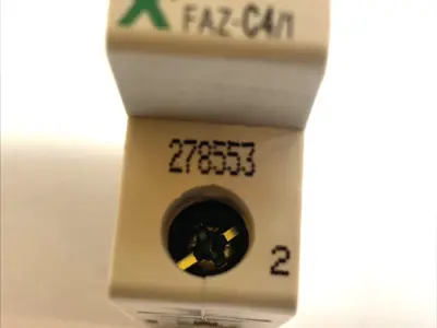 Used Eaton Moeller Miniature Circuit Breaker 1P 4A DIN Rail 278553 Circuit Breakers Michigan US | Maverick Industrial Sales #1394235