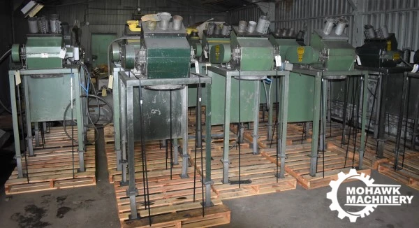 5 HP PRODEVA “315-S” PLASTIC ALUMINUM SCRAP CHOPPER SHREDDER w/3-HOLE CANISTER STYLE FEED CHUTE - 14.75” X 6.5” HOPPER OPEMING