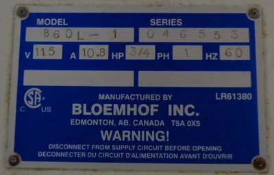 Used BLOEMHOF 860L Roll Machines (Bakery) California US | BakeryEquipment.com #1554874