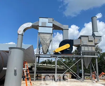 USED HEIL 10.5'X32' TRIPLE PASS ROTARY DRUM DRYER WITH WEBB BURNER