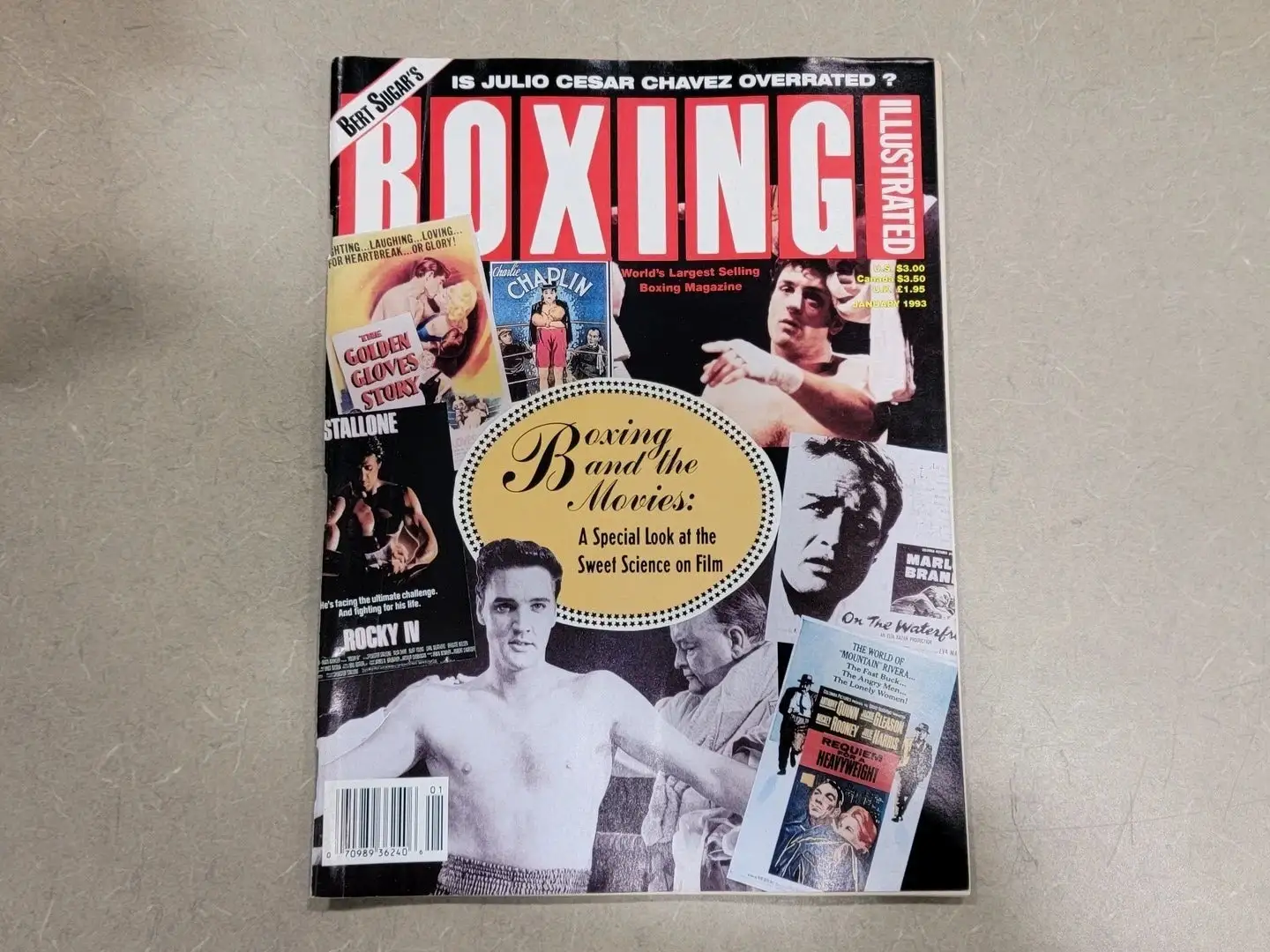 USED BOXING ILLUSTRATED JANUARY 1993