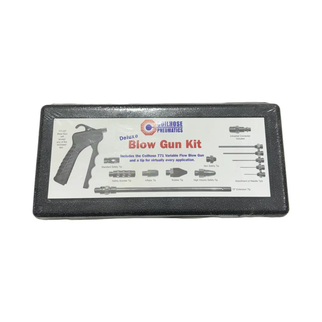 Coilhose Pneumatics BG-KITC 771 Pistol Blow Gun & Tip Kit 1/4" Connector