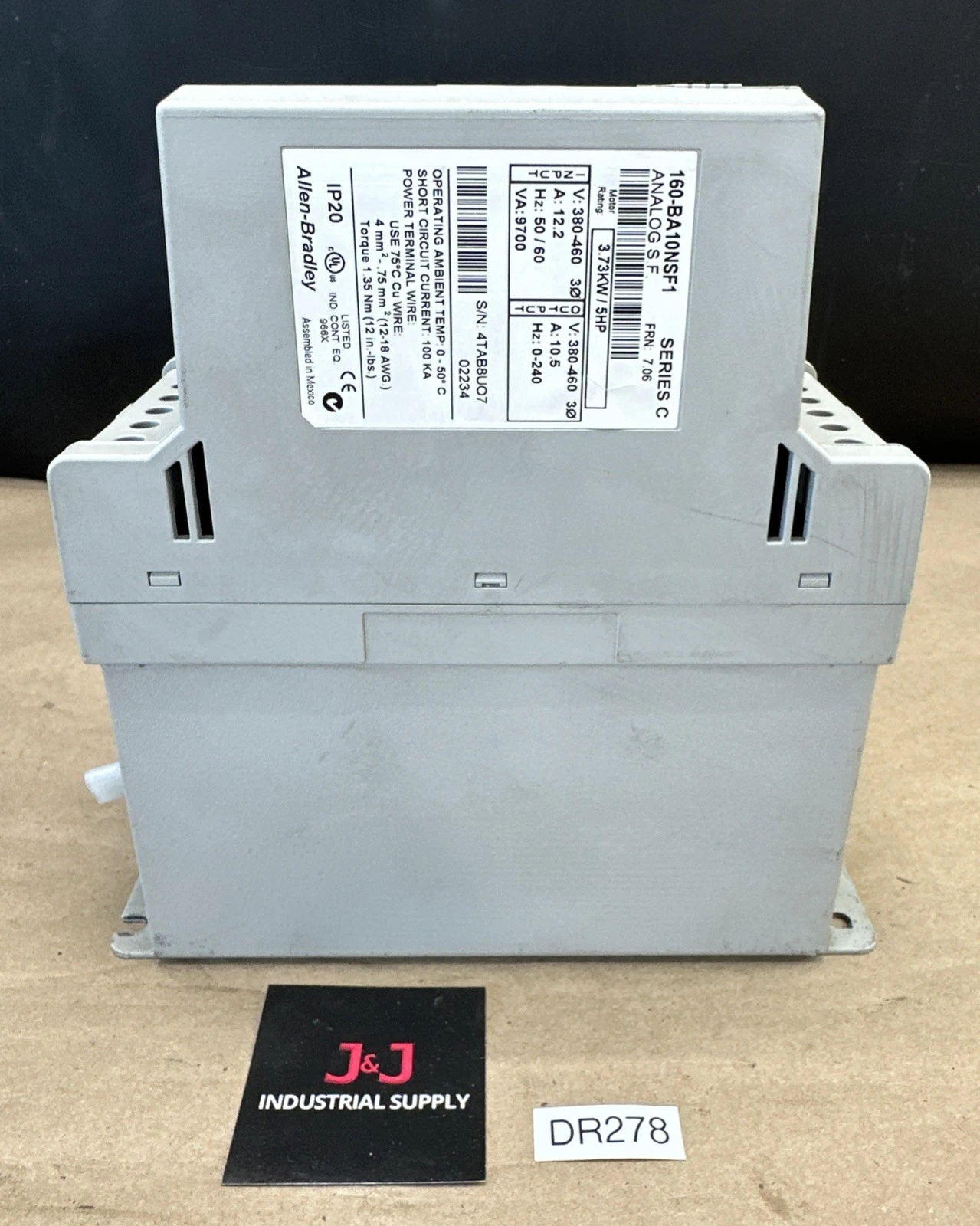 USED Allen-Bradley 160BA10NSF1