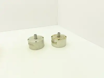 Fabco-Air C-721-X Pancake Line Round Air Cylinder 3"Bore 1"Stroke 250psi Lot (2)