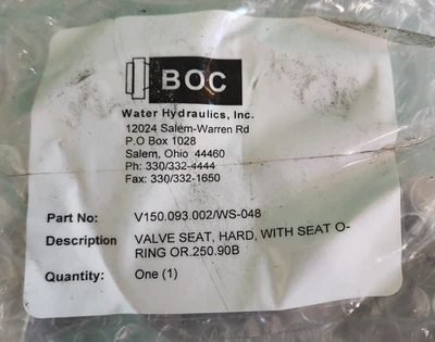 NEW BOC Water Hydraulics V150.093.002