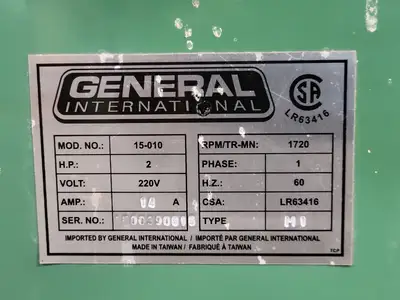 USED GENERAL INTERNATIONAL 15-010