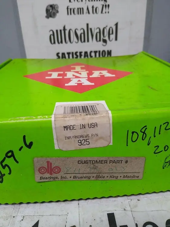 New | in-Stock INA 925 Bearings | Surplus Asset Holdings #1189235