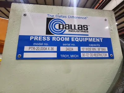 Used DALLAS PR-5.6-36 Sheet & Strip Straighteners Michigan US | Midwest Press and Automation #1302696
