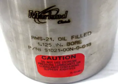 NEW MARLAND CLUTCH RMS-21 CLUTCH S1021-00N-0-018 1.125" BORE RMS21