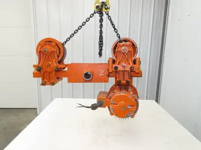 Cleveland Tramrail Underhung Bridge Crane Motorized Trolley Drive WA 5" Wheels