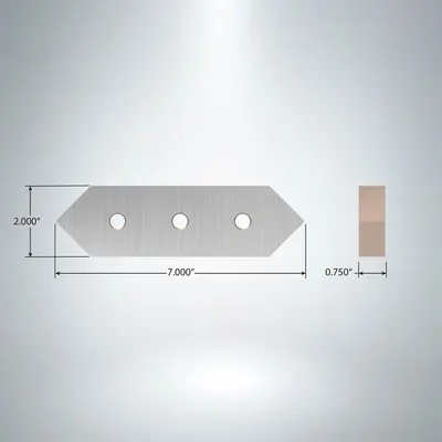 CLEVELAND PUNCH & DIE P20BS0008 Shear Blades | Punch Press and Shear (3)