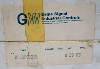 NEW EAGLE SIGNAL HA48A6B212 ELECTRIC RESET TIMER 120V, 60HZ