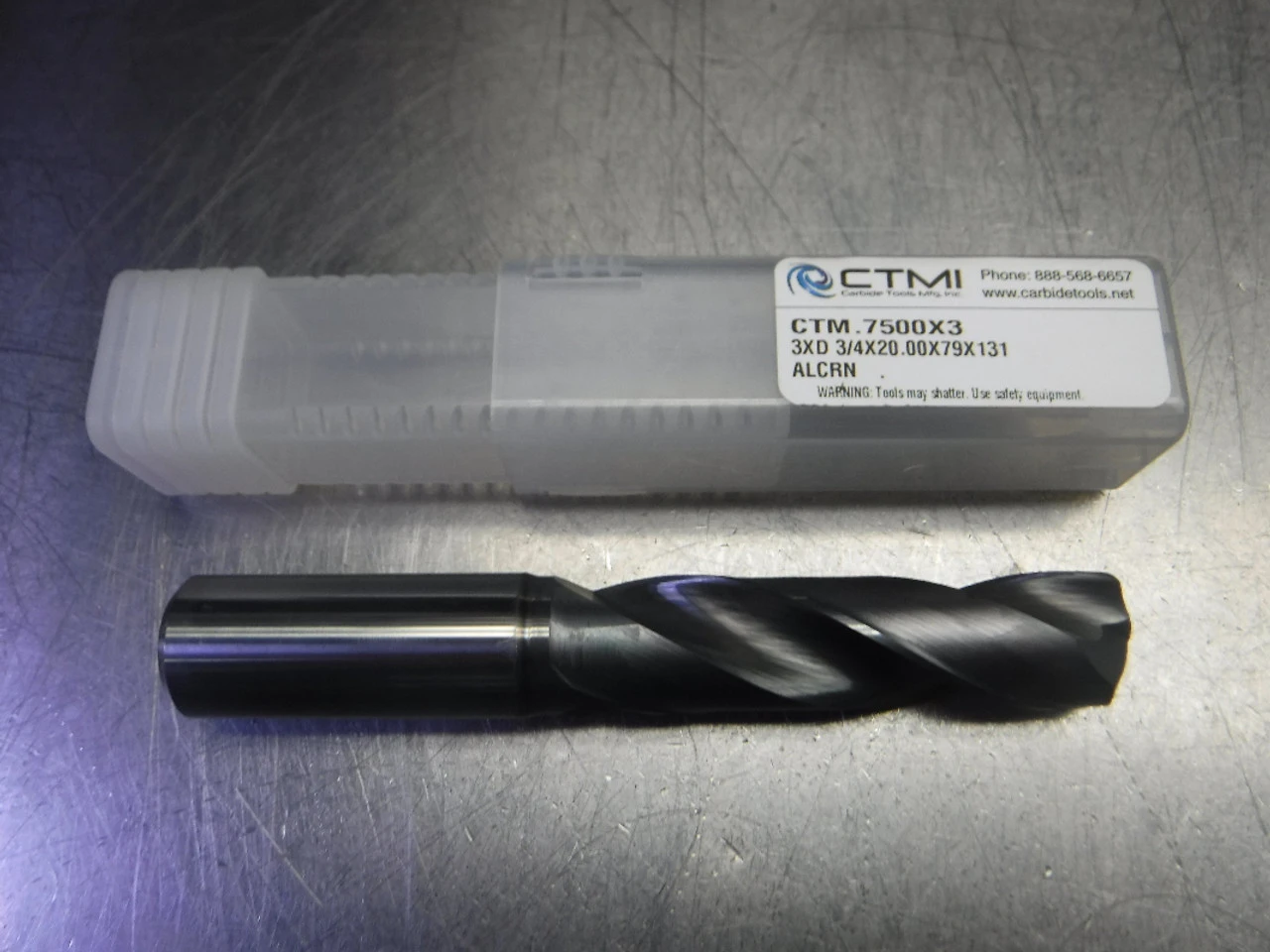 CTMI 3/4" Carbide Drill 20mm Shank 3xd 3/4x20.00x79x131 ALCRN (LOC555)
