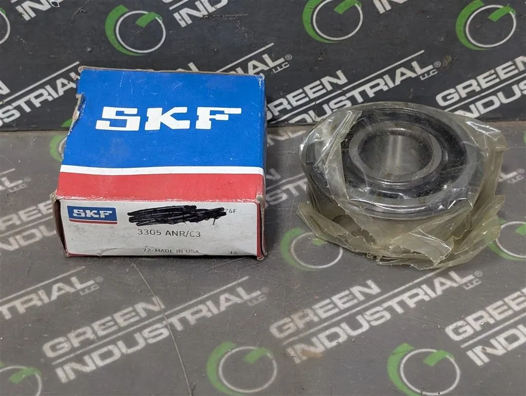 SKF 3305 ANR/C3 Double Row Angular Contact Bearing 25x62x26mm New NIB