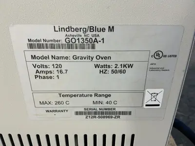 Used LINDBERG/BLUE M GO1350A1 Heat Treating Units Ohio US | HGR 24 #1439643