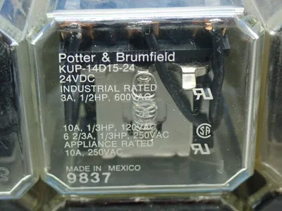 New | in-Stock POTTER & BRUMFIELD KUP14D1524 Relays & Switches Ohio US | HGR 24 #869650
