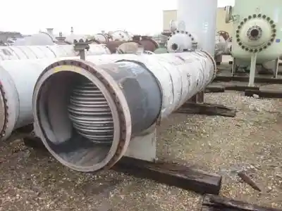 1120 sq ft atlas industrial stainless steel shell & tube heat exchanger