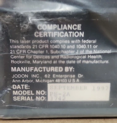 NEW Jodon Inc PS-2A