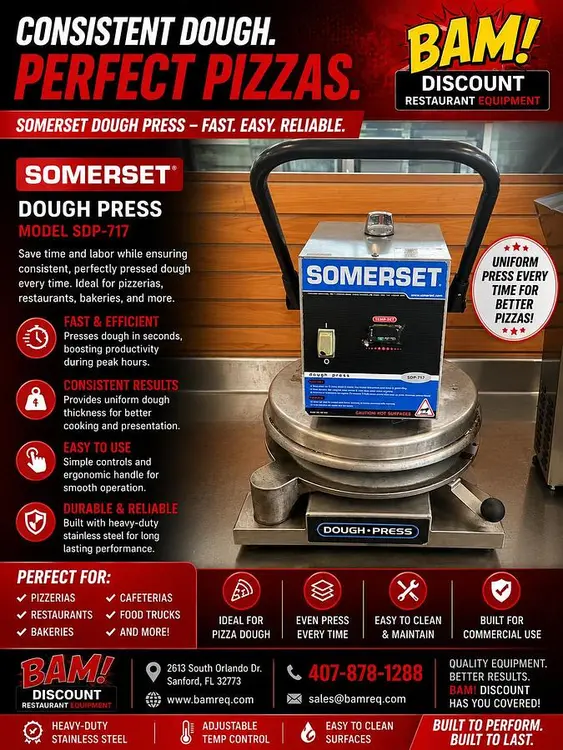 Used SOMERSET SDP-747 Dough Sheeters & Presses Florida US | BAM Discount Restaurant Equipment #1230760