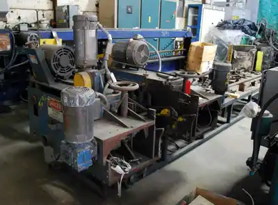 2″ OD x 144″ Max. BUCKEYE/LOOPCO Brush Deburring Machine