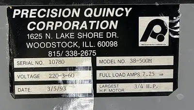 QUINCY 38-500M 500F GAS OVEN