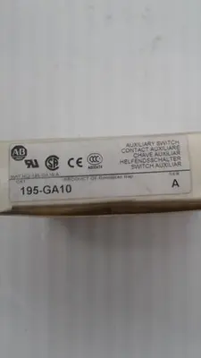 Used ALLEN-BRADLEY ALLEN-BRADLEY AUXILIARY SWITCH 195-GA10 Switch Parts | ND Industrial Surplus #1212087