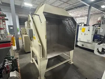 Ball & Jewell 60 HP Granulator w/conveyor, dust collector & Box Dumper