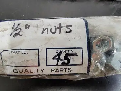 1/2" Stainless Steel Hex Nut (Bag of 45)