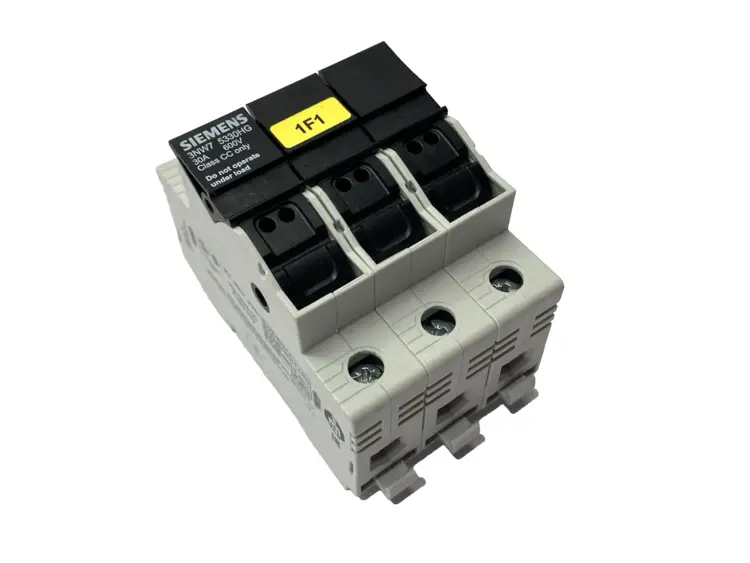 Used SIEMENS FUSE HOLDER 3-POLE 600V 30A Fuse Accessories | Maverick Industrial Sales #1105758