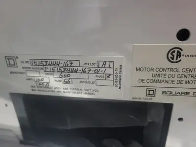 USED SQUARE D MODEL 6