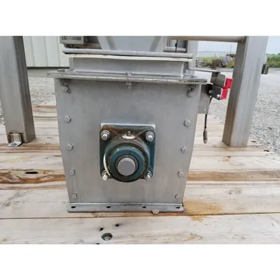 Used Stainless Steel Anderson & Dahlen Bin with 9" dia. x 7.5' L Screw Feeder