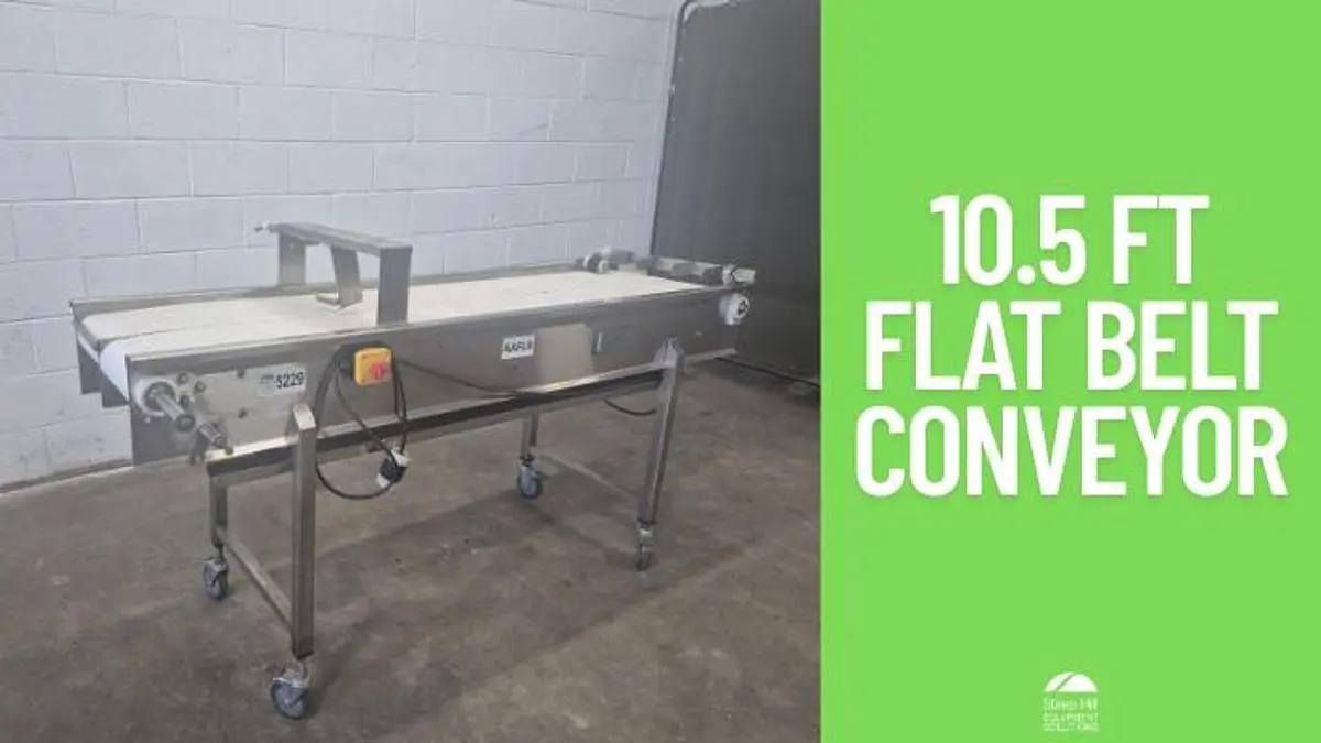 5.10 ft Flat Belt Conveyor