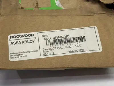 USED ROCKWOOD ROCKWOOD ASSA ABLOY BF157M .32