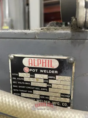 Alphil Mdl. ARK24 Spot Welder, 100KVA