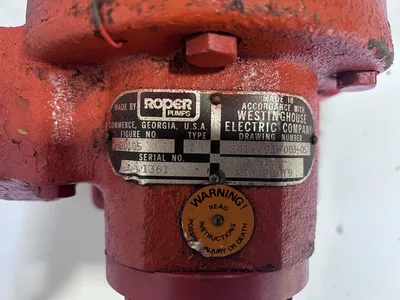 Roper Pumps Fig. # 20105 Type 2 Progressive Cavity Gear Pump