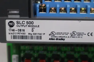 Allen Bradley 1746-OB16 Ser. D SLC 500 16-Point DC Output Module STOCK K-99-D