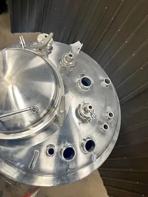 Used 350 Gallon Tank (Reactor), 316L Stainless Steel, Insulated & Full Vacuum